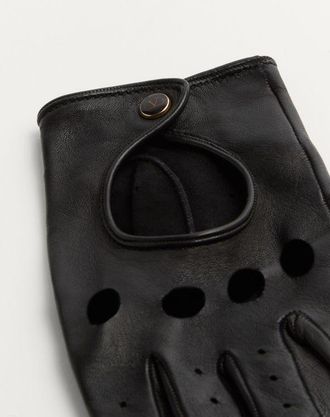 Valentino Garavani Guanti Fingerless Vlogo Signature In Nappa Donna NERO/ORO 6.5