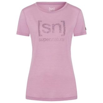 super.natural Arabesque Tee Merinoshirt f&uuml;r Damen | lila/rosa
