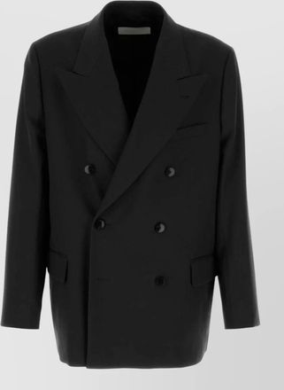 Dries Van Noten wool oversized double breasted coat