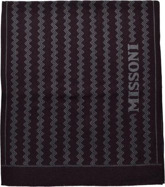 Missoni Brown Wool Scarf
