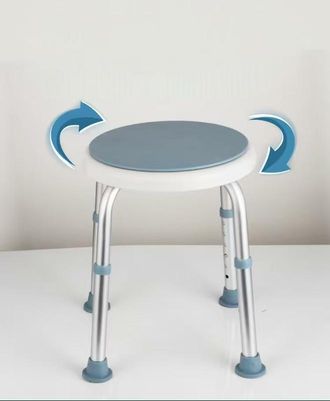 OEM Silla De Ducha Y Taburete Giratorio De 360&deg; Para Ba&ntilde;o - Seguridad, Altura Ajustable, Antideslizante, Acolchado, C&oacute;modo, Ideal Para Personas Mayores, D