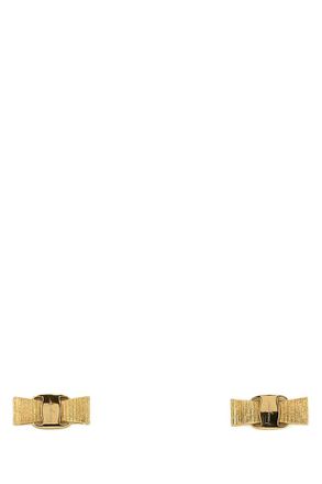 Ferragamo Golden Signature Bow Earrings
