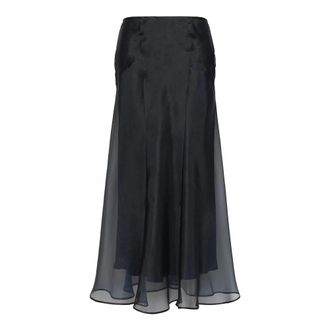 Max Mara Midi Rok - Dames - Rokken - Zwart - Maat: S Zijde