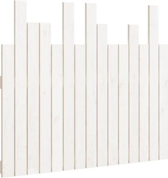 vidaXL Wall Headboard White 95.5x3x80 cm Solid Wood Pine Vidaxl