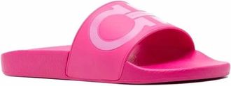 Ferragamo Womens Gancini Pool Slide In Pink