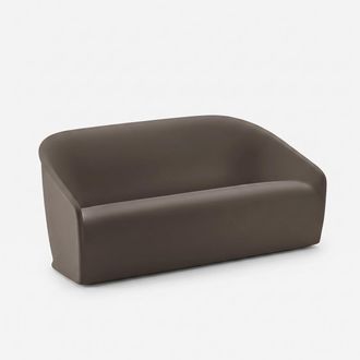 Plust Sof&aacute; De Exterior De Dise&ntilde;o Moderno Para Bar Restaurante En Polietileno Settembre - Gris Pardo