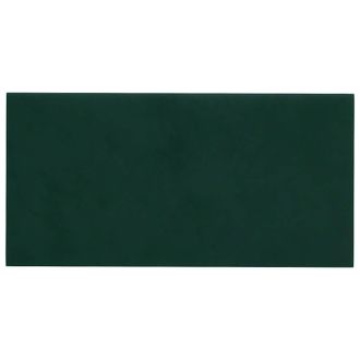vidaXL Cabecero De Pared 12 Uds. Verde Oscuro Terciopelo Vidaxl