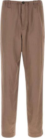 Dries Van Noten Straight Broeken - Heren - Straight fit broeken - Bruin - XL - Broeken