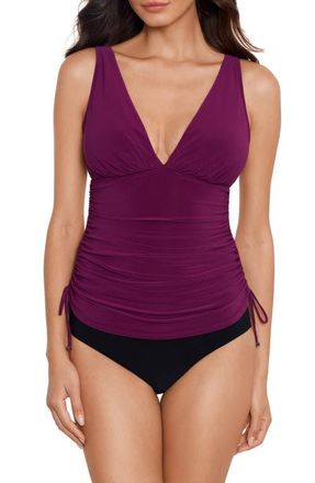 Magic Suit By Miraclesuit Dani Solid Underwire Tankini Top in Jam at Nordstrom, Size 10