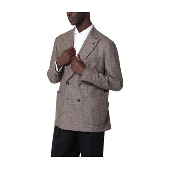 Santaniello Americana Cruzada - Jackets - Hombre - Marr&oacute;n - L