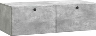 vidaXL Mueble De Tv De Pared 98 X 41 X 30 Cm Gris Hormig&oacute;n Vidaxl