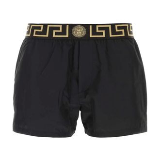 Versace Beachwear, male, Black, L, Swimming Shorts