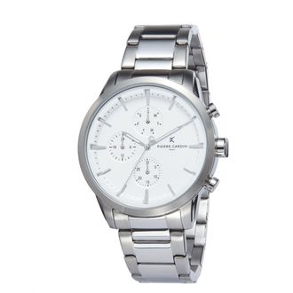 Pierre Cardin Mens Watch PC902741F108 - Silver Stainless Steel - One Size