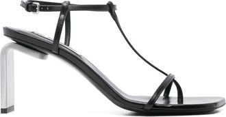 Jil Sander Leren sandalen - Zwart
