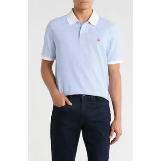 Brooks Brothers Cotton Oxford Piqu&eacute; Knit Polo in Blue at Nordstrom Rack, Size Xx-Large