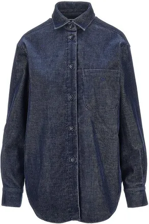 Emporio Armani Corduroy shirt with Eagle embroidery Woman 40