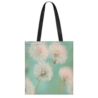 Generic Dandelions Flowers Womens Tote Casual Shopping Bag Lightweight Shoulder Bags Hobos Handbag for Work Travel Daily 35x40cm