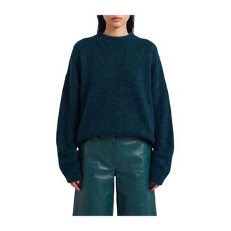 Frankie Shop Timea Mohair Fuzzy Trui - Dames - Truien - Groen - Maat: M Mohair