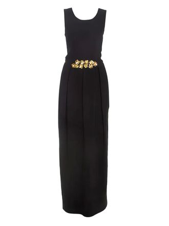 Tory Burch 2024 beaded-waist maxi dress - Black