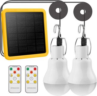 OEM L&aacute;mparas Solares Con Mando A Distancia 2pcs&3.5m Cable2, 130lumen L&aacute;mparas Recargables Para Exterior Interior, Luces Led Colgantes Linternas Solares P