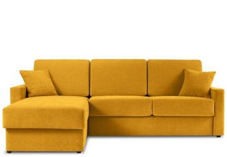 BLOOMINGLOFT 3-Sitzer Ecksofa Portia mit Bettfunktion (120 x 195 cm) Eckteil links