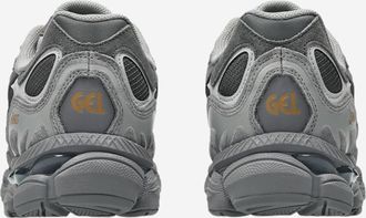 Asics Unisex Sneakers Gel-Nyc Grey Leather Upper Trainers
