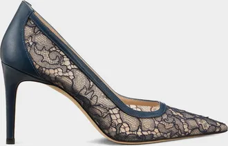 Stuart Weitzman 85mm Stuart Power Lace Pumps