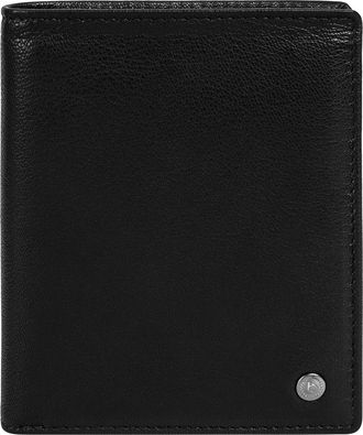 Bugatti Geldb&ouml;rse BUGATTI BLACK MAGIC, Herren, schwarz, Leder, leicht gl&auml;nzend, unifarben, Kleinlederwaren Geldb&ouml;rse, echt Leder