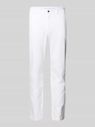 Tom Tailor Denim Slim Fit Leinenhose mit Baumwollanteil in Offwhite, Größe L