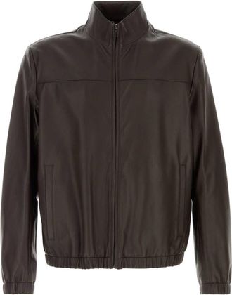 HUGO BOSS Brown Solid Jacket