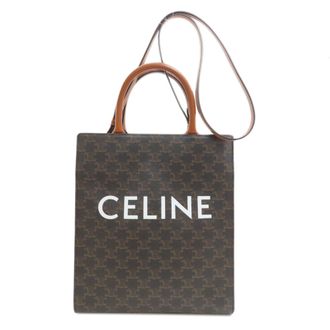 Celine Brown Pvc Tote Bag (Pre-Owned)