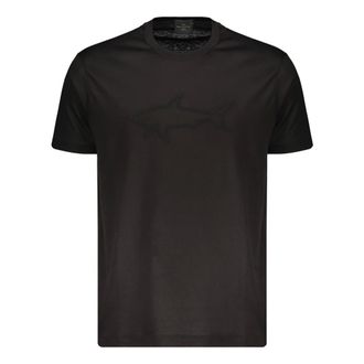 Paul & Shark Black soft T-shirt- versatile for any occasion - male - Paul & Shark - T-Shirts - Brown - 2XL - Tops