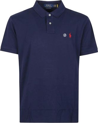Polo Ralph Lauren Polo shirt met korte mouwen - Heren - Polos - Blauw - 2XL - Tops
