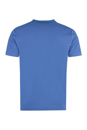 Dolce & Gabbana Logo-Patch Cotton T-Shirt - Blue