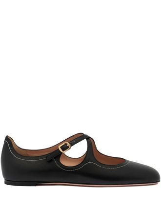 Bally Ballyrina ballet flats - women - Goat Skin/Calf Leather/Leather - 40 - Black