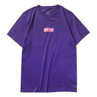 Vans Unisex Short Sleeve Logo Print Purple VN0A4MMC30X