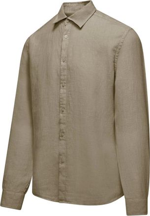 Bomboogie Camicia a maniche lunghe in lino - - Shirts - Uomo - Beige - XL