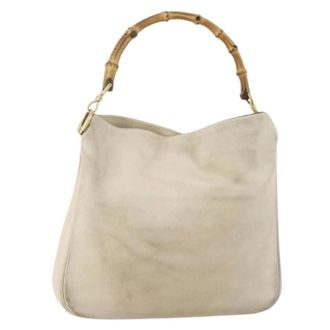 Gucci Pre-owned Vintage Schoudertas - Dames - Vintage Handtas - Beige - ONE Size - Leer - Vintage
