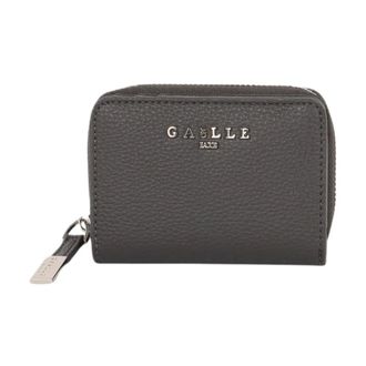 Gaëlle Paris Wallets & Cardholders, female, Black, ONE SIZE, Gray Eco Leather Logo Mini Wallet