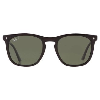 Ray-Ban Polarized Green Square Unisex Sunglasses RB2210 901/58 53