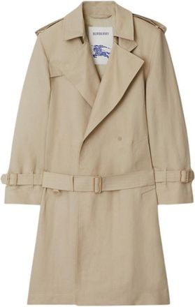 Burberry Long Tricotine Trench Coat, Brand Size 46 ( US Size 36 )