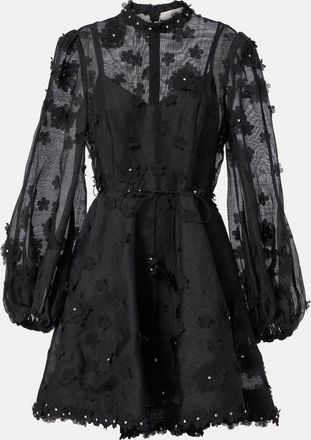 Zimmermann Matchmaker Lift Off linen and silk minidress