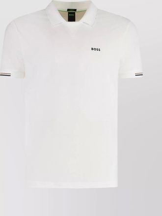 HUGO BOSS performance fabric polo shirt