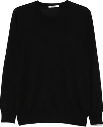 KANGRA T-shirt in maglia fine - Nero