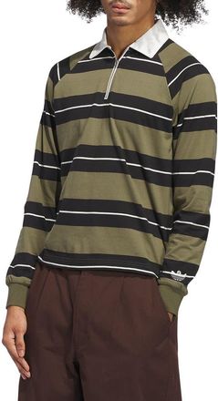 adidas Shmoofoil Rugby Shirt in Olive Strata at Nordstrom Rack, Size Xx-Large