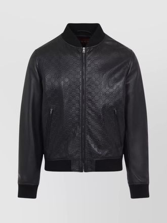GUCCI グッチ レザージャケット シングル 42 M ブラック 黒