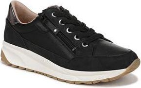 Naturalizer Jace Sneaker in Black /Pewter Faux Leather at Nordstrom Rack, Size 7