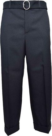 Jil Sander Blue Gabardine Pants