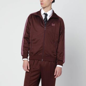 Needles Brown/antique-rose zip track jacket