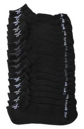 Reebok 8-Pack Half Terry Low Cut Socks in Black at Nordstrom Rack, Size 10-13